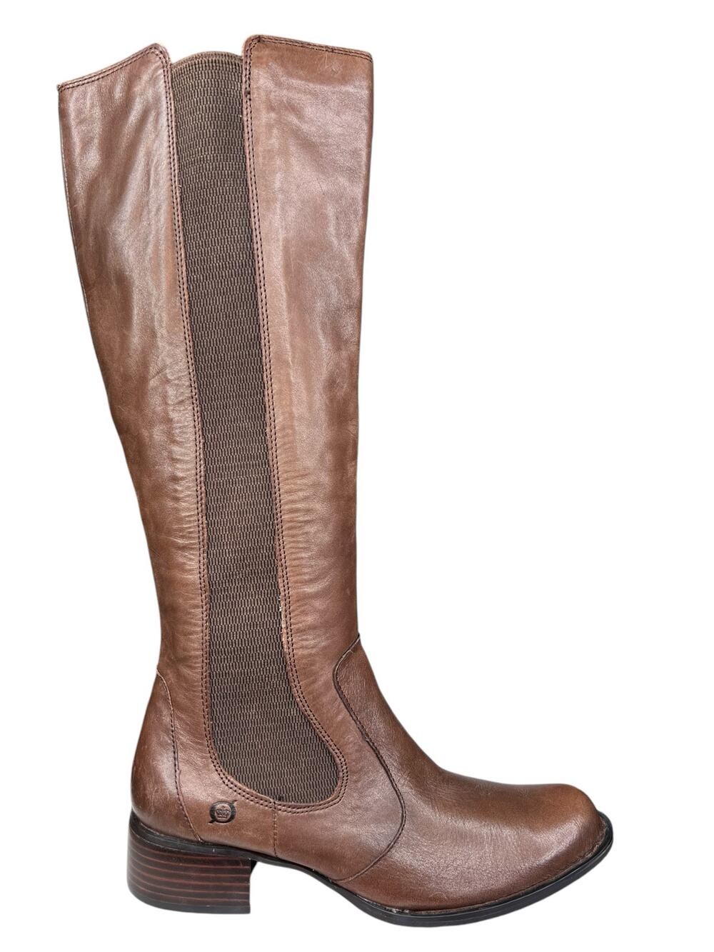 Born Women’s Valentina Brown Leather Riding Boot Size US 8.5